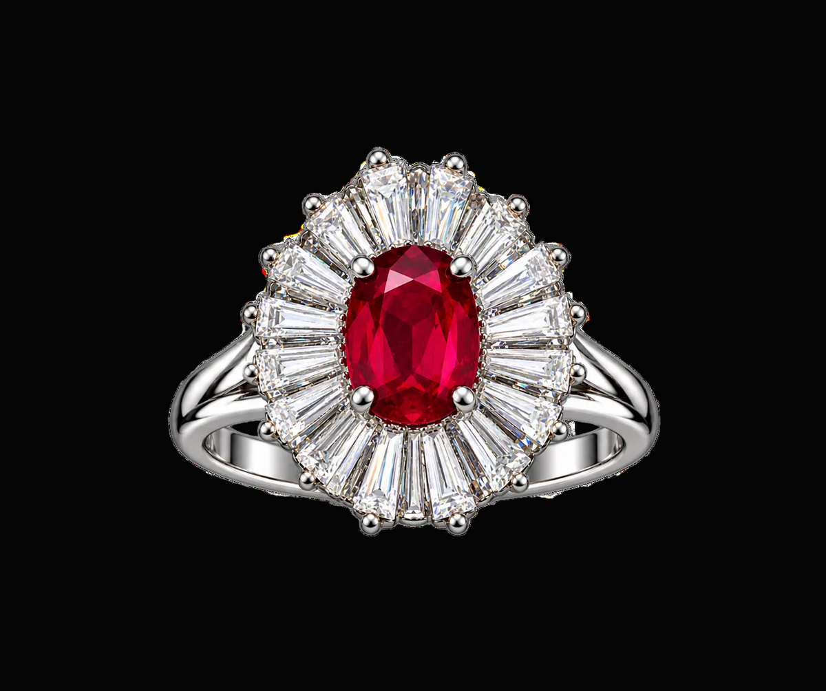 Burmese Pigeon Blood Ruby Ring